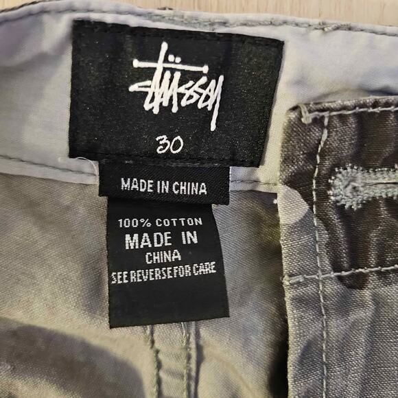 Black/ Gray Stussy Pants 30x31 - Picture 5 of 10